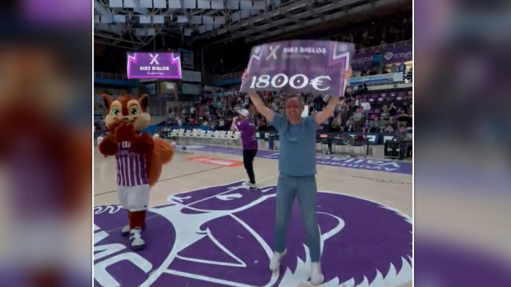 El aficionado del Real Valladolid Baloncesto que se ha llevado 1.800 euros
