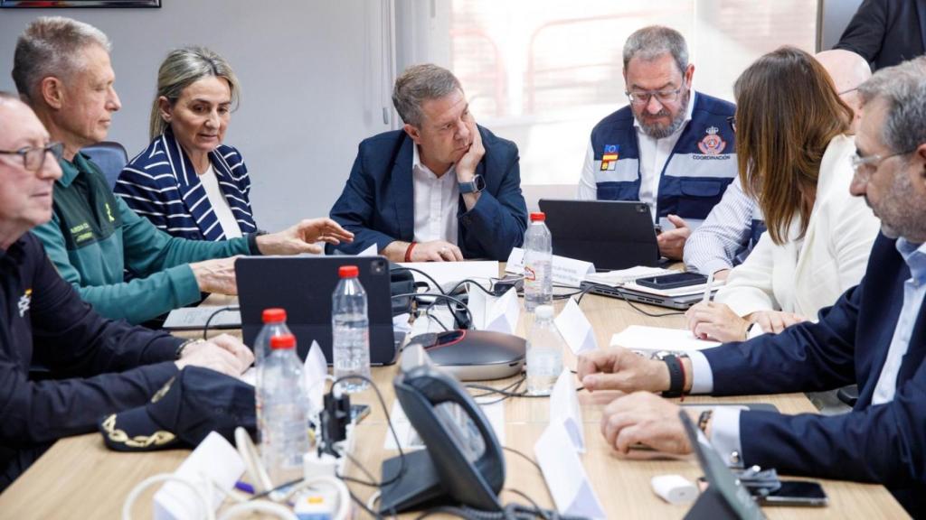 Reunión del Centro de Coordinación Operativa Integrado (CECOPI) en Toledo.