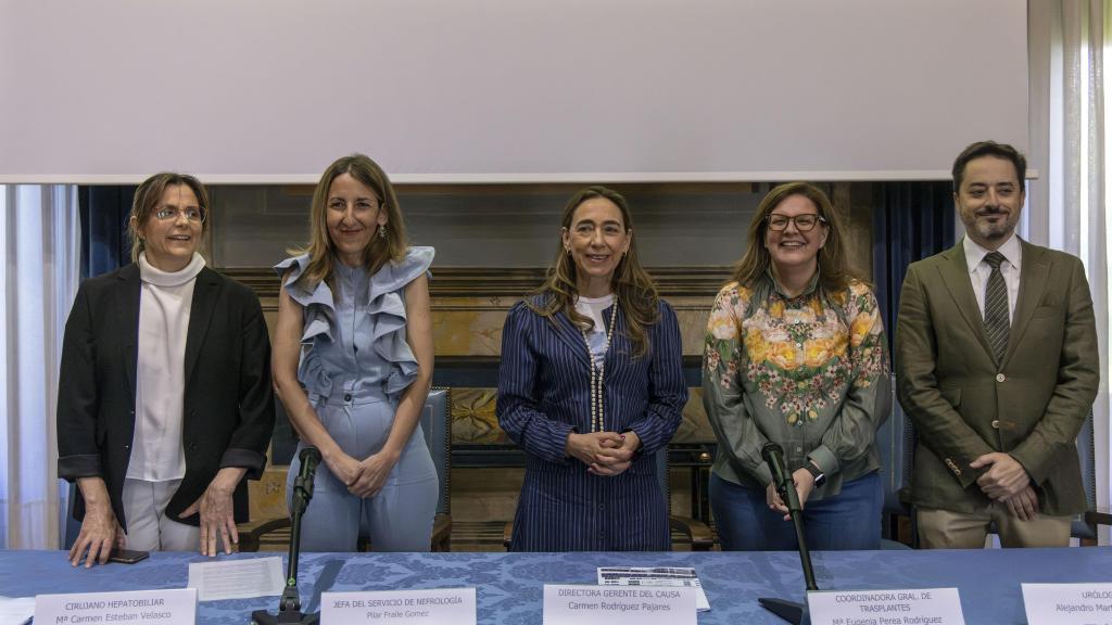 Encuentro en el Colegio Arzobispo Fonseca con motivo de la superación de los 100 trasplantes de donante vivo