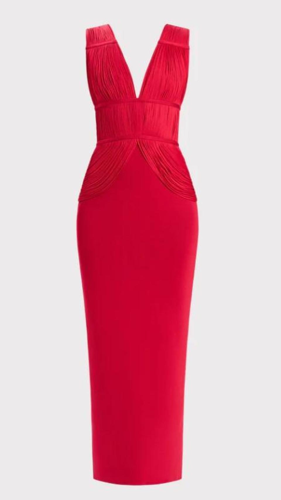 Vestido de Hervé Léger que Jaydy Michel ha usado.