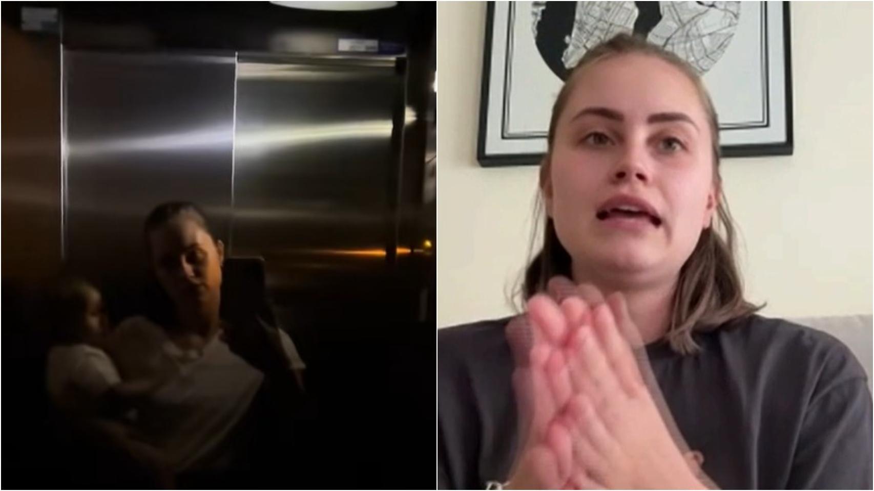 Andrea, afectada por el apagón: “Estuve encerrada en el ascensor junto a mi bebé de 9 meses”