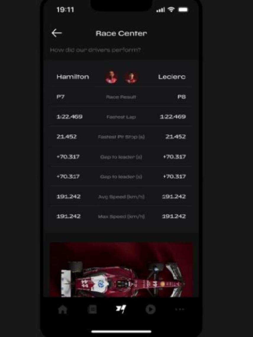 La nueva funcionalidad de Race Center creada por Ferrari junto a IBM.