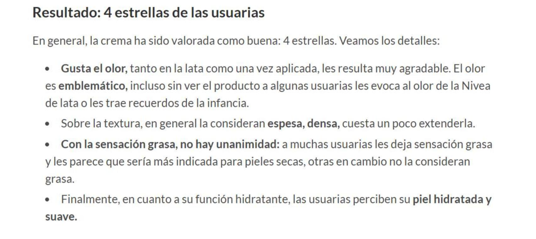 Captura de las declaraciones de las usuarias de la OCU.
