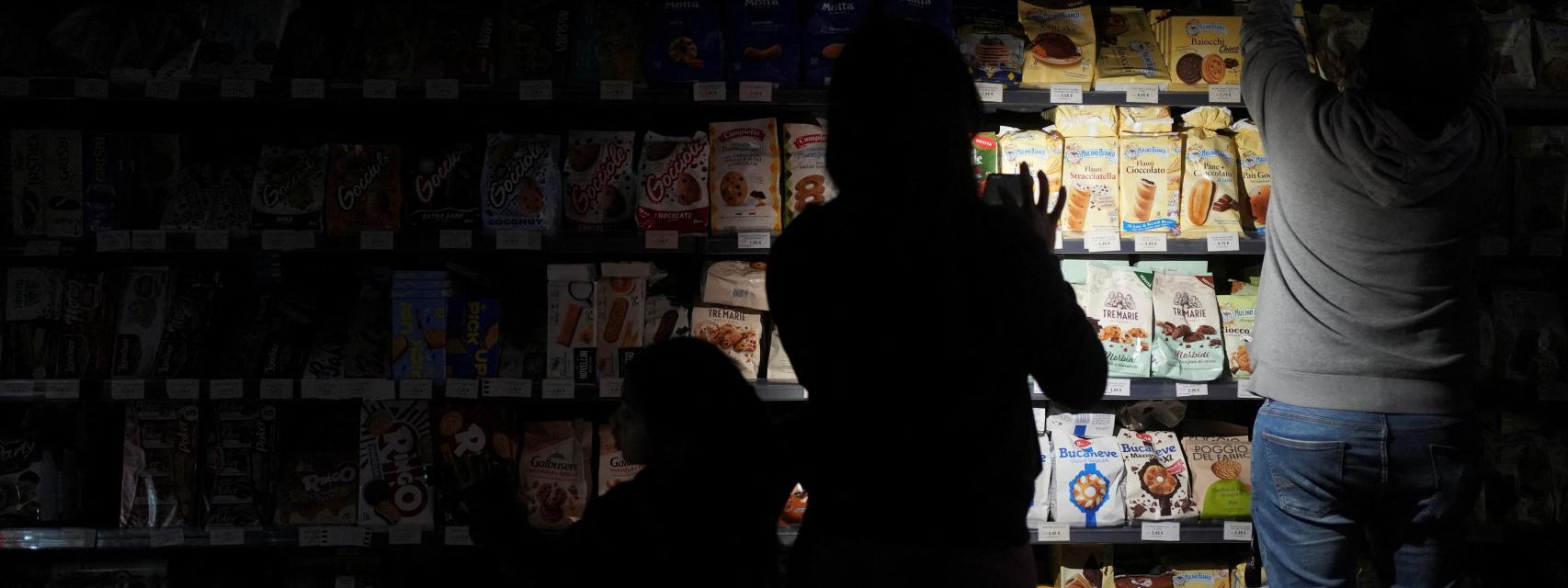 Apagón en un supermercado en Barcelona
