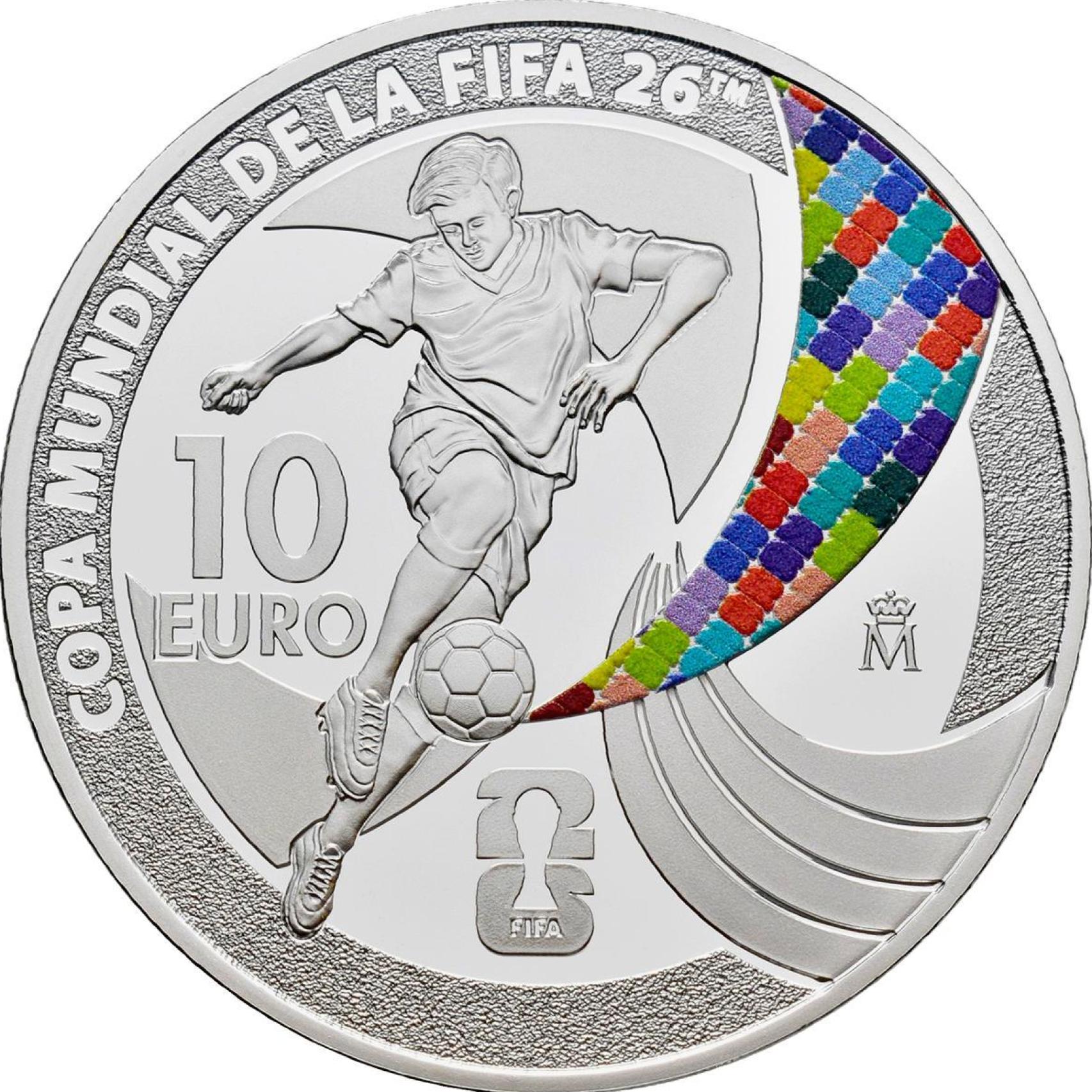 Moneda de plata mundial FIFA.