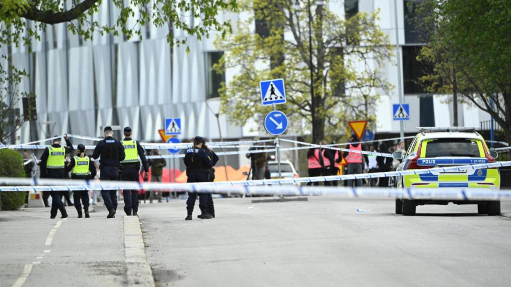 Lugar del tiroteo en la localidad sueca de Uppsala.