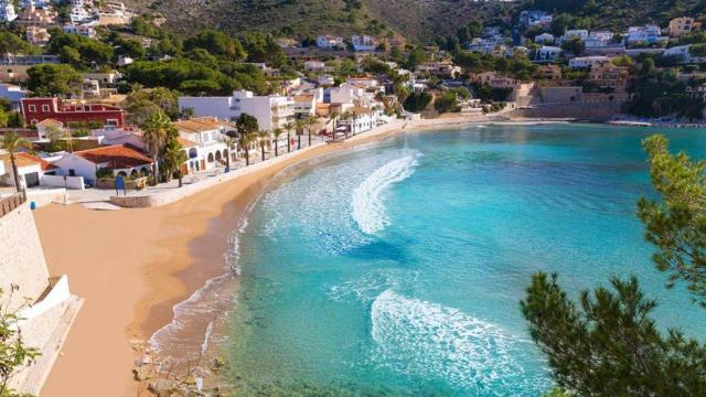 La Playa El Portet de Moraira.