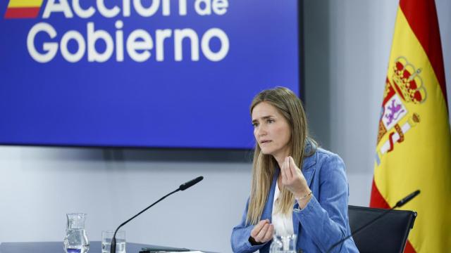 Sara Aagesen, vicepresidenta tercera y ministra de Transición Ecológica, durante la rueda de prensa posterior al Consejo de Ministros.