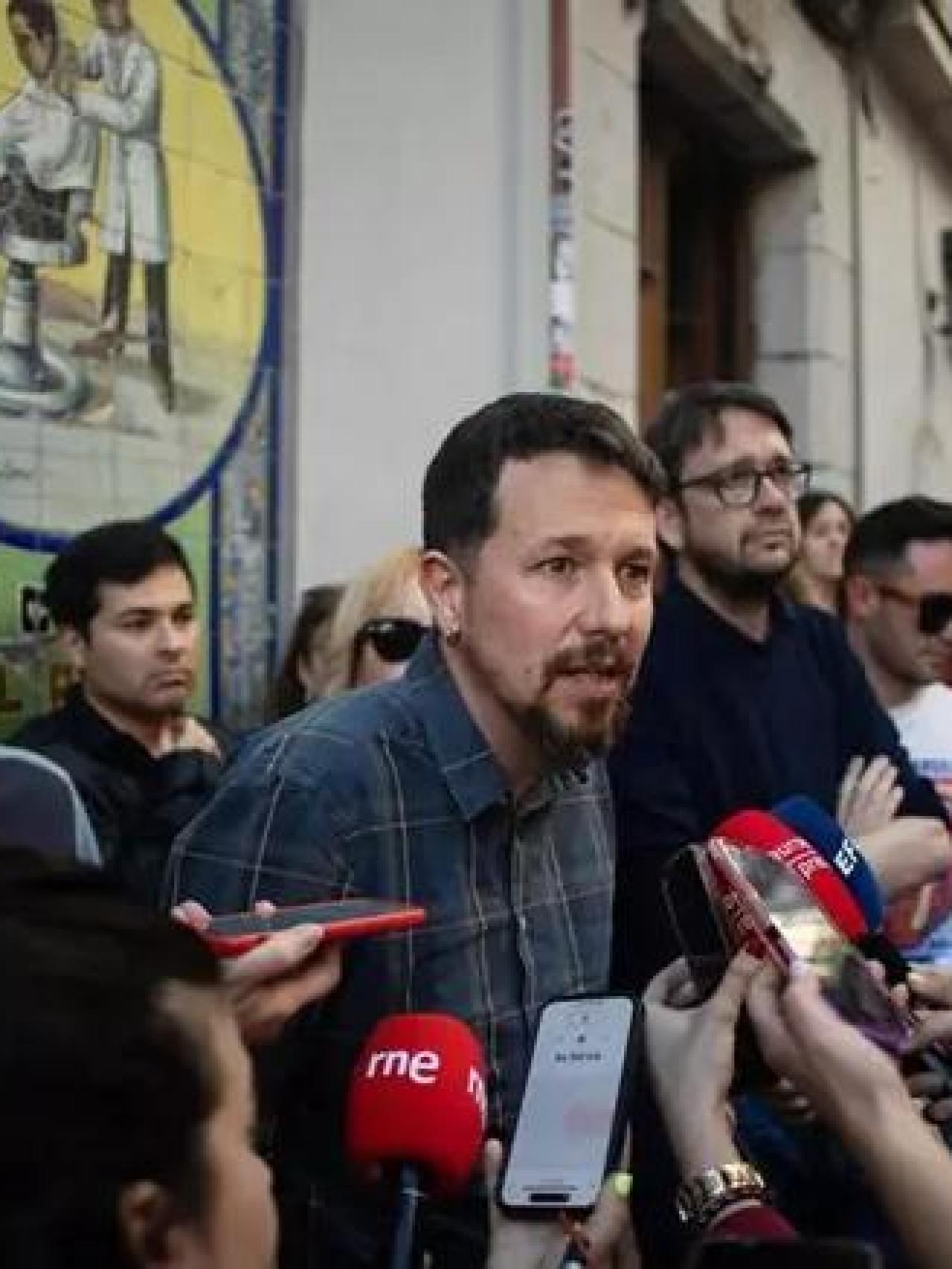 Pablo Iglesias en la Taberna Garibaldi, en una imagen de archivo.