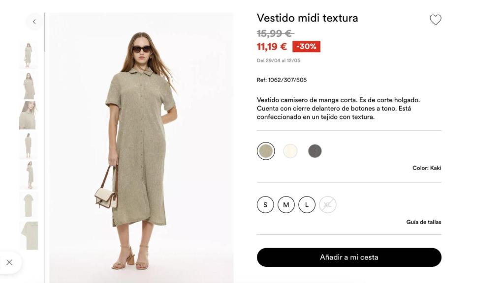 Vestido midi. Ref: 1062/307/505