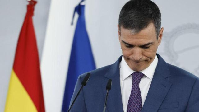 Pedro Sánchez, durante la rueda de prensa en la que dio explicaciones sobre el apagón.