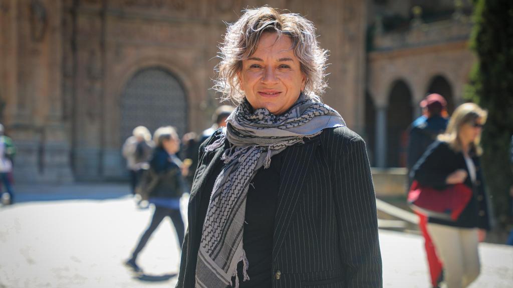 La socialista salmantina, Elena Diego, en una entrevista pata EL ESPAÑOL de Castilla y León
