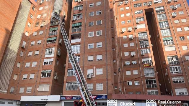 Una imagen del incendio.