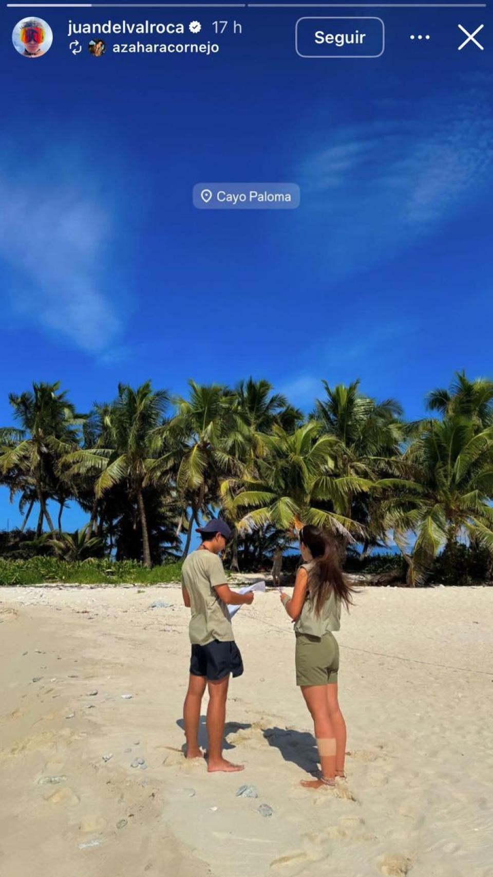 Foto de Juan del Val Roca en Cayo Paloma.