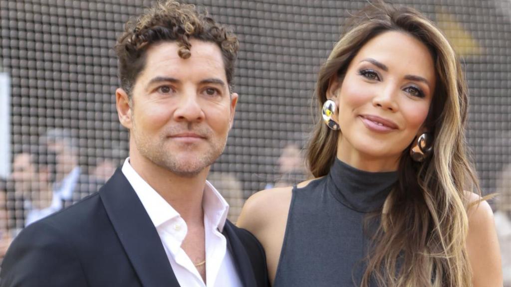 David Bisbal y Rosanna Zanetti el 22 de abril en la presentación del documental de Carlos Alcaraz.