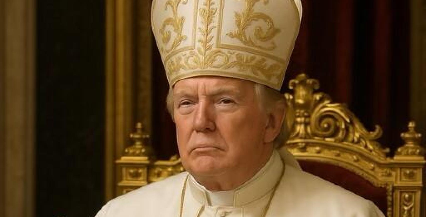La última polémica de Trump: publica una imagen vestido de Papa días después de afirmar que sería un buen pontífice