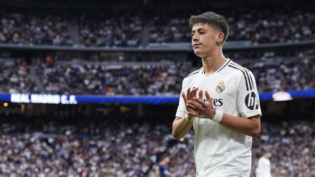 Arda Güler, en el Santiago Bernabéu