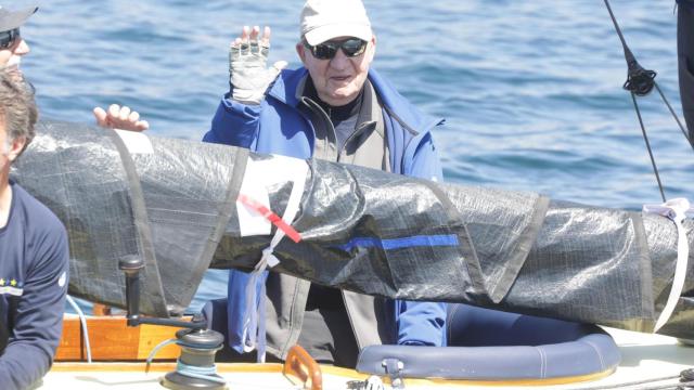 El Rey Juan Carlos I en Sanxenxo el pasado 27 de abril