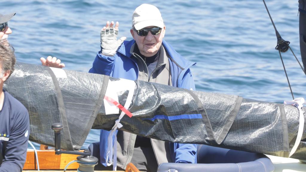 El Rey Juan Carlos I en Sanxenxo el pasado 27 de abril