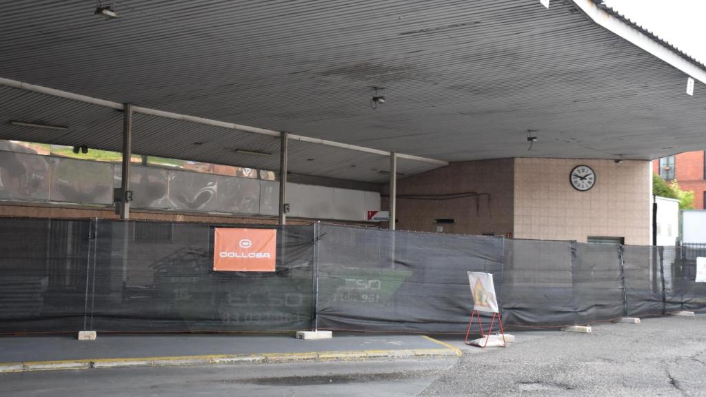 Imagen del comienzo de las obras en la estación de autobuses de Valladolid