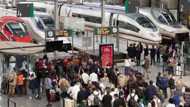 Trenes detenidos en Málaga tras el robo