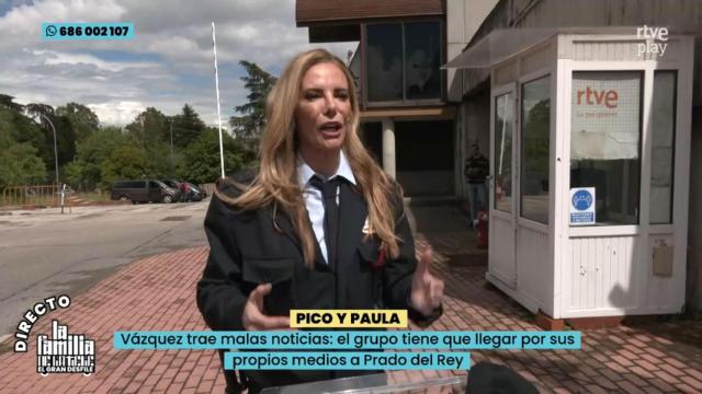 Paula Vázquez en 'La familia de la tele'.