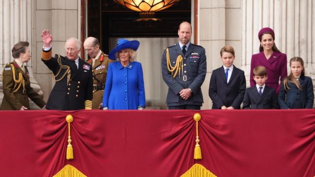 La Familia Real británica en un acto celebrado este lunes, 5 de mayo.