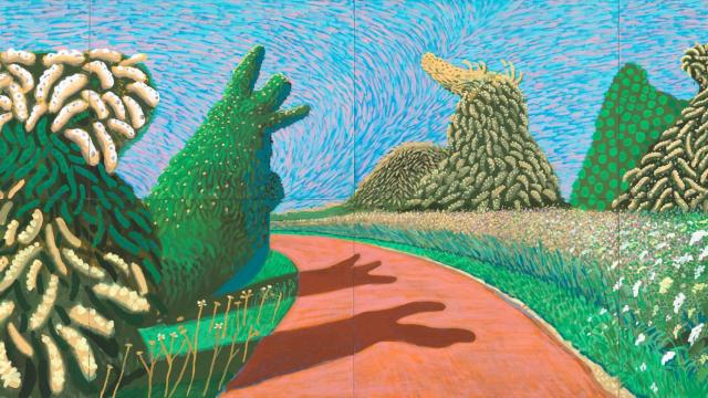 David Hockney, 'Que florezca en la calzada romana', 2009. Foto: David Hockney / Richard Schmidt