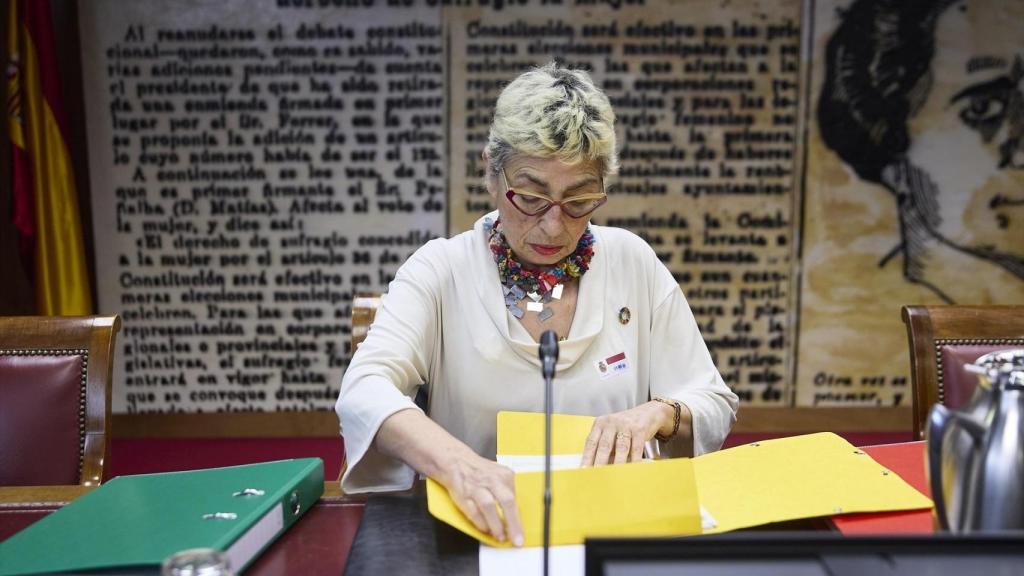 Carmen González Galán en la comisión de investigación. Jesús Hellín / Europa Press