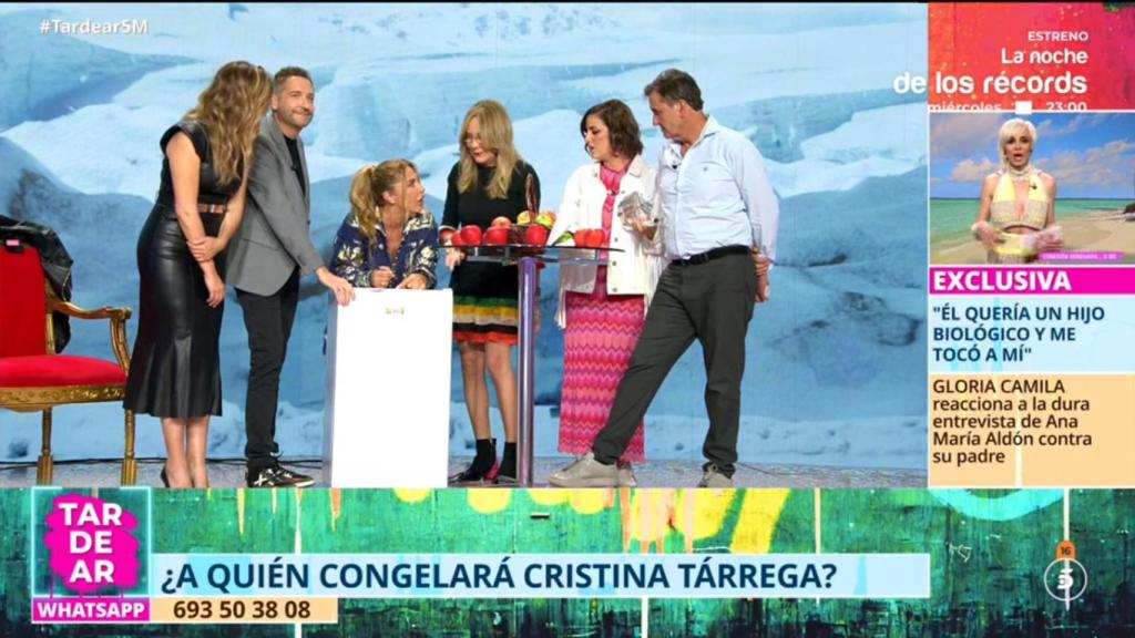 El congelador de Belén Rodríguez, en 'Tardear