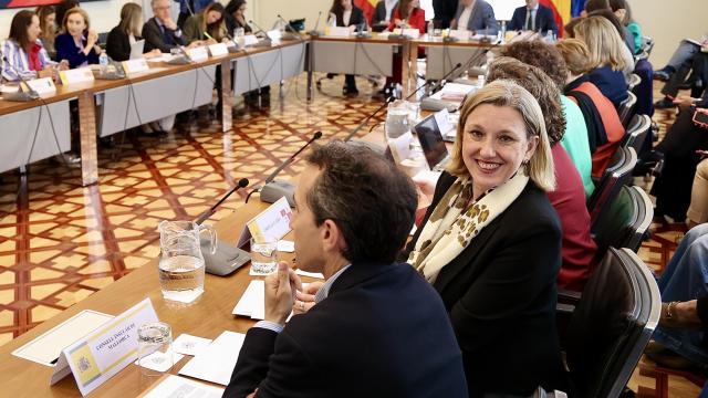 La vicepresidenta de la Junta de Castilla y León y consejera de Familia e Igualdad de Oportunidades, Isabel Blanco, en la pasada Conferencia Sectorial de Infancia y Adolescencia