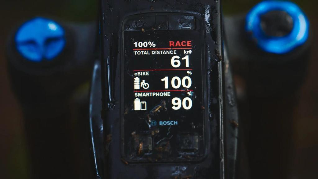 La nueva pantalla integrada en el cuadro de la bicicleta