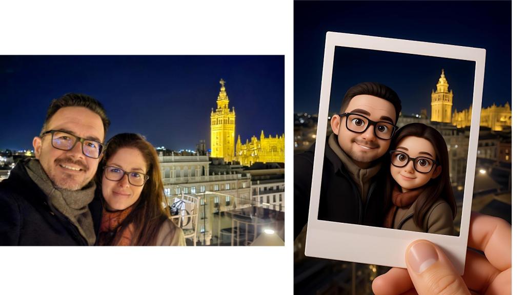 Transforming an image into a Pixar -style polaroid