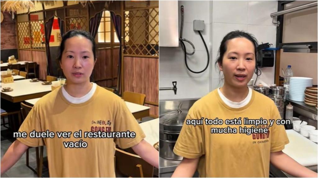 Lisa, encargada de un restaurante chino en Usera: Que no nos culpen a nosotros de los errores de otros