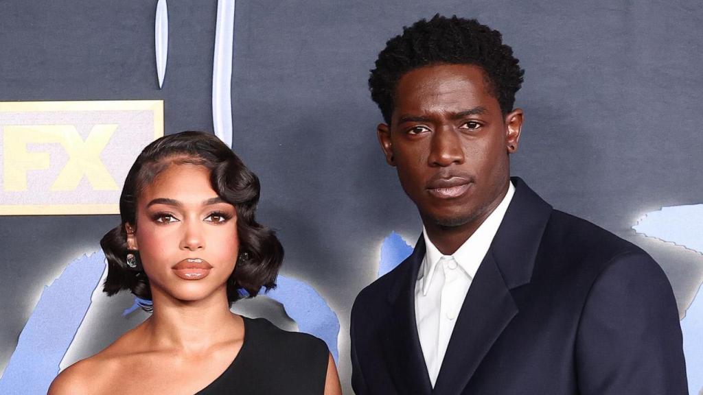Lori Harvey y Damson Idris en el estreno de 'Snowfall' en Los Ángeles en 2023.