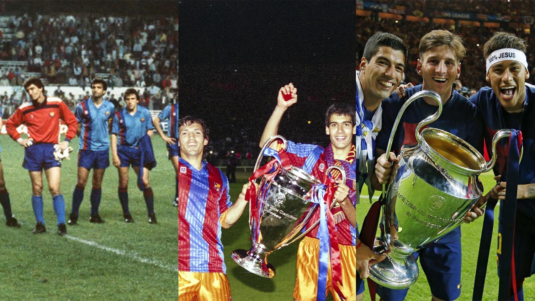 Las finales de Champions League del FC Barcelona
