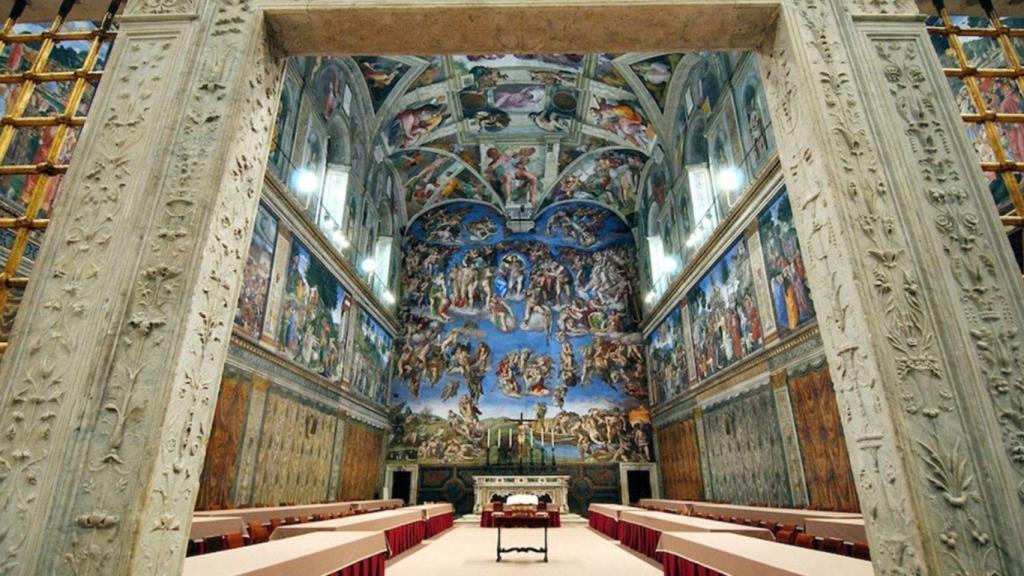 La Capilla Sixtina, donde tiene lugar la elección del Papa.