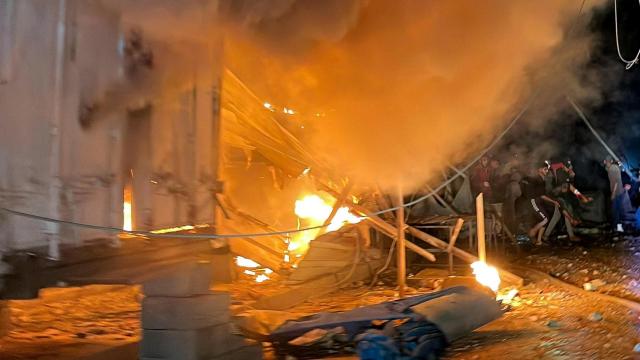 Así ha quedado la escuela de la UNRWA tras ser bombardeado dos veces en 24 horas por Israel.
