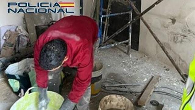 Imágenes de las obras en las que fueron encontrados los trabajadores extranjeros en situación irregular