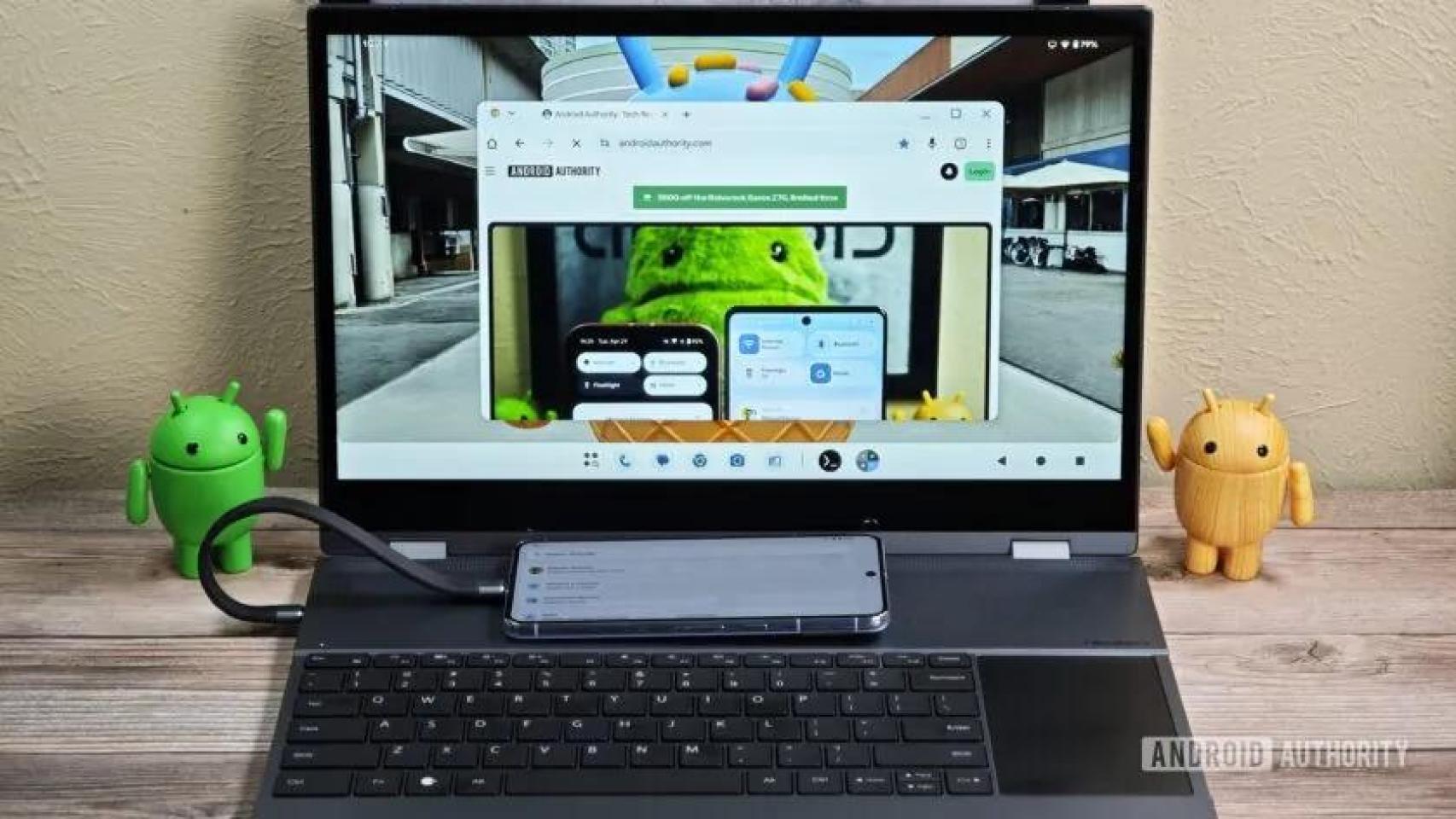Función de monitor externo con un móvil Pixel