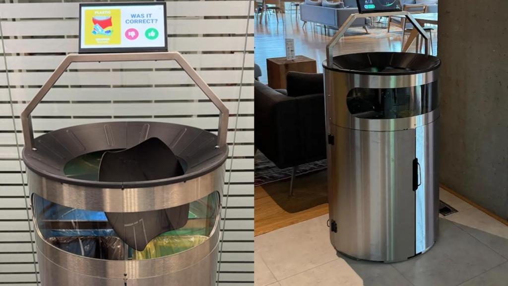 Ameru, el cubo de basura con IA.