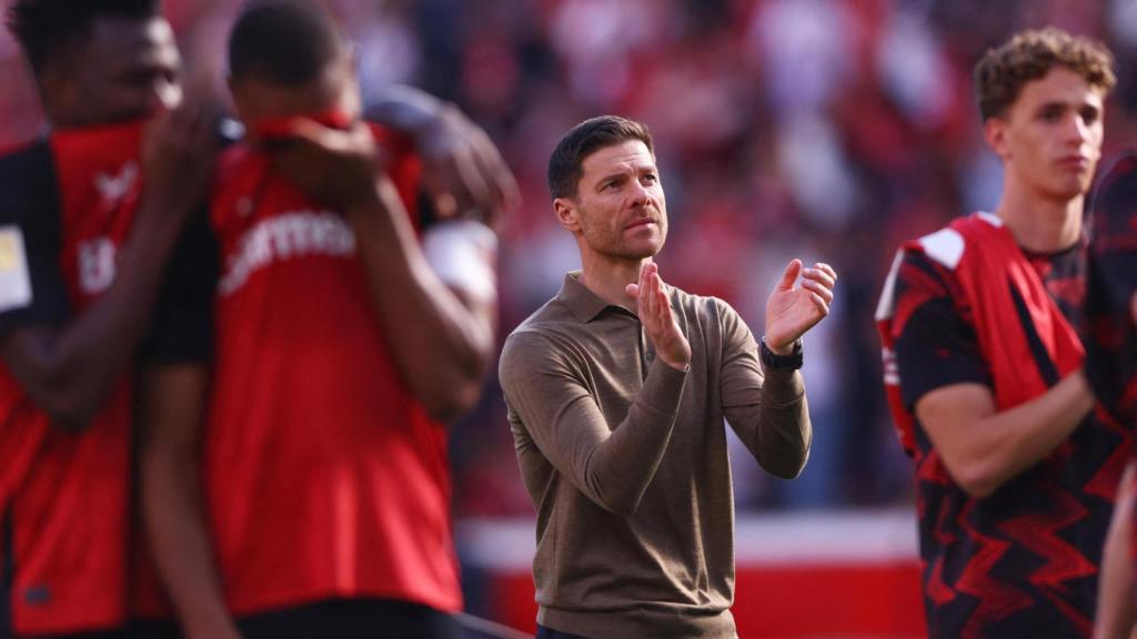 Xabi Alonso, durante un partido con el Leverkusen.