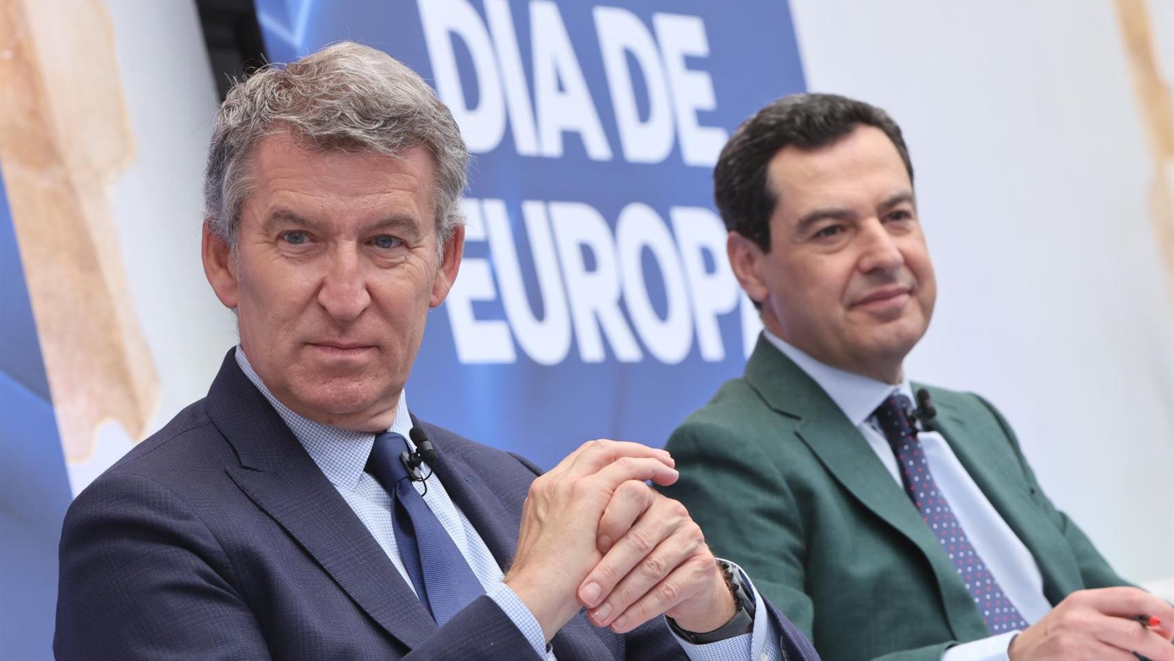 Feijóo lamenta en el Día de Europa que España "no tenga un gobierno europeo": "Sin presupuestos y sin mayoría"