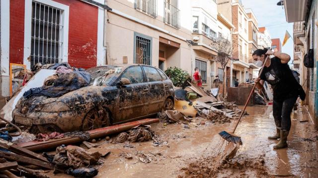 Imagen de un municipio afectado por la dana. Rober Solsona / Europa Press
