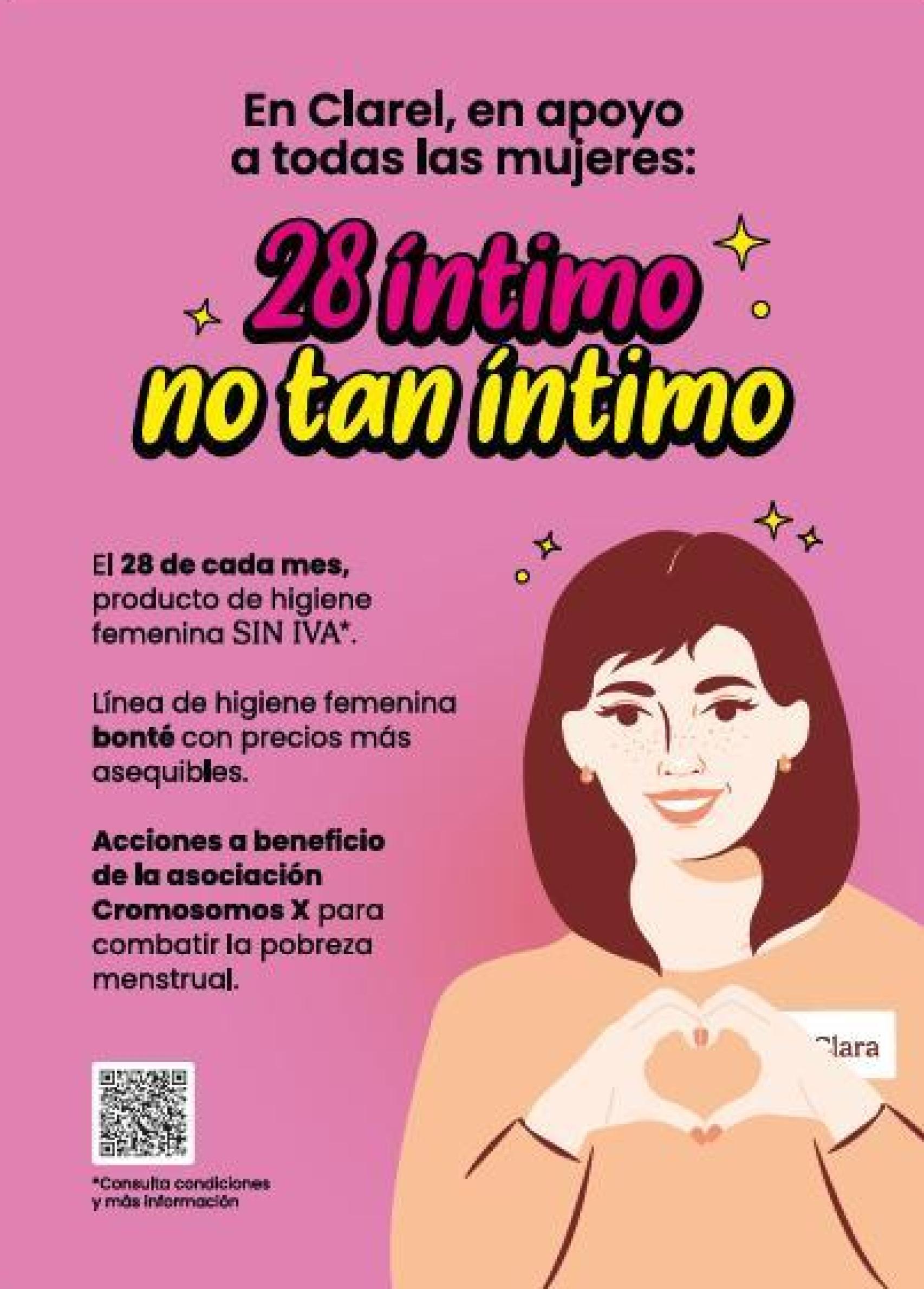 Flyer de la Campaña #28Íntimo no tan íntimo de Clarel.