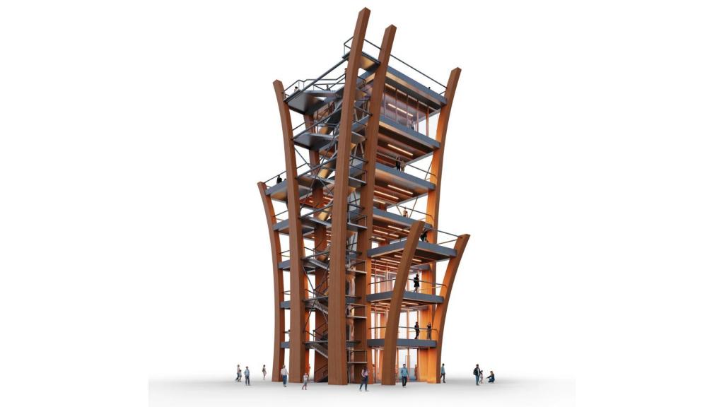 Diseño de The Bowing Tower