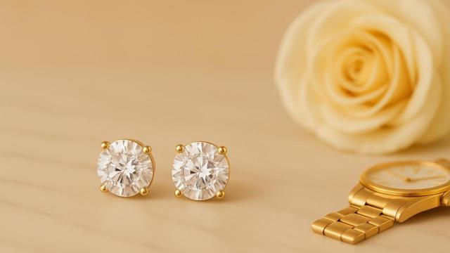 Walmart oferta un par de aretes chapados en oro en EE. UU. que imitan a alta gama de Cartier por 18 dólares