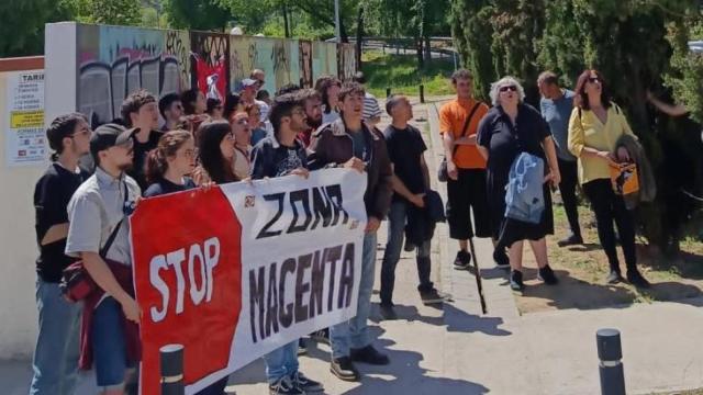 Imagen de la protesta.
