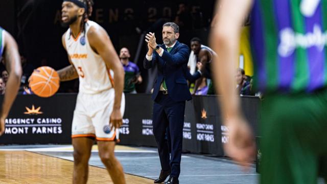 Ibon Navarro durante la final de la BCL