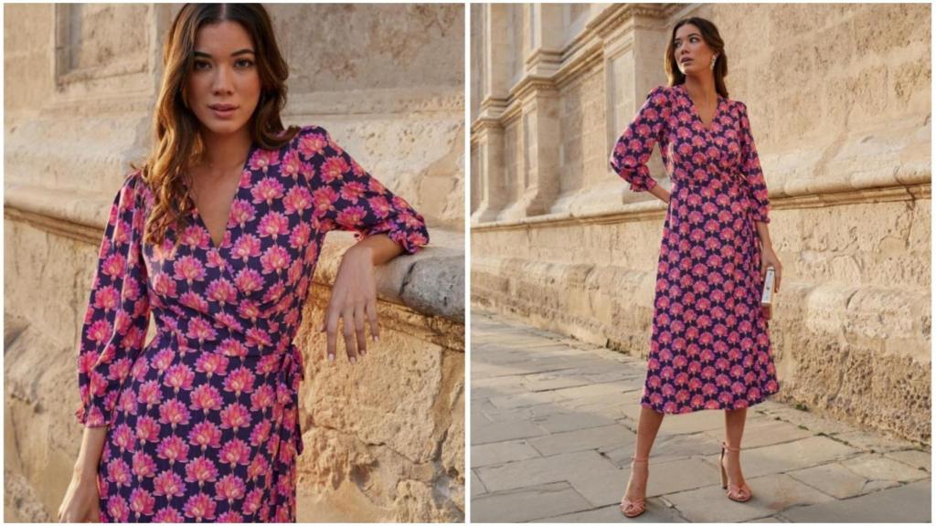 Vestido midi de flores de Genius Love.